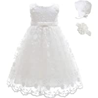 Los mejores  - AHAHA Baby Girl Bautizo Bautismo Largo Hueco Vestido de Estilo Princesa de la Boda Vestidos Formales